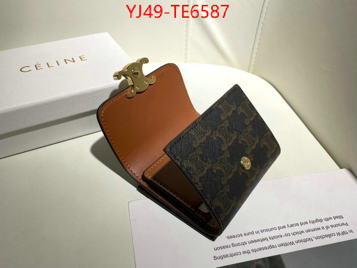 CELINE Bags(4A)-Wallet,aaaaa replica ID: TE6587,$: 49USD