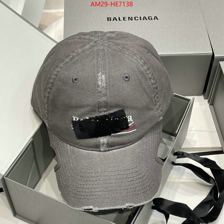 Cap (Hat)-Balenciaga,replica every designer ID: HE7138,$: 29USD
