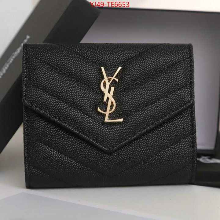 YSL Bag(4A)-Wallet-,high quality aaaaa replica ID: TE6653,$: 49USD