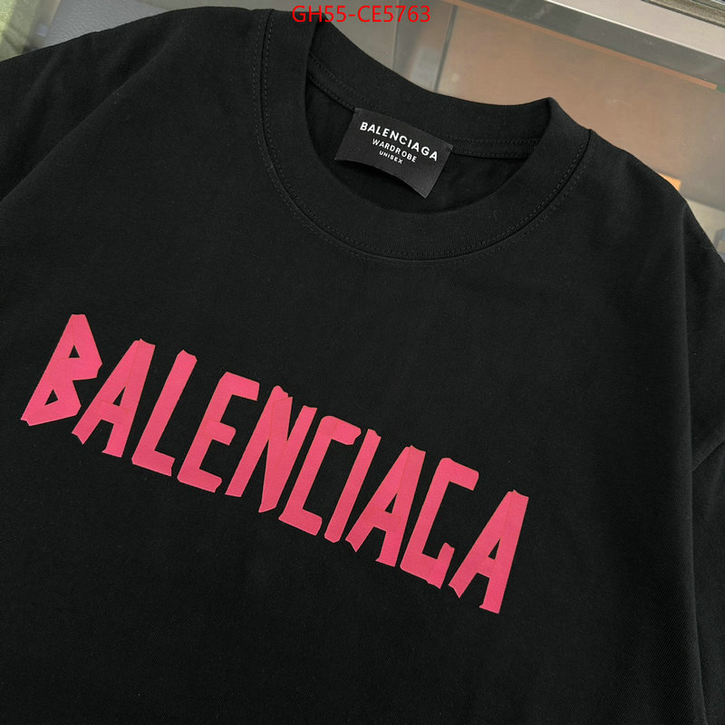 Clothing-Balenciaga,top perfect fake ID: CE5763,$: 55USD