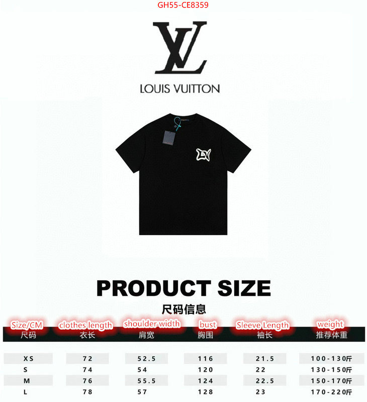 Clothing-LV,1:1 replica wholesale ID: CE8359,$: 55USD