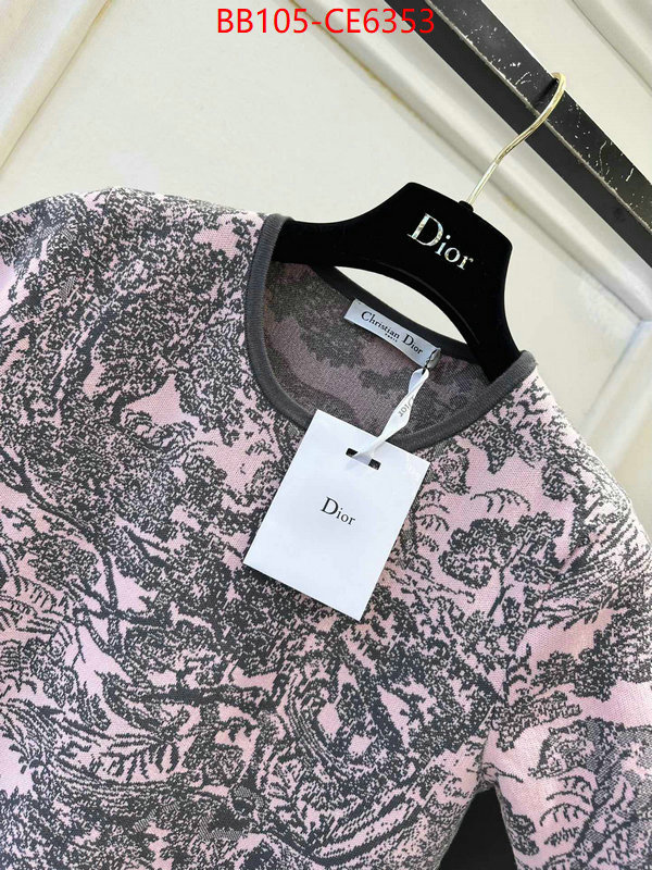 Clothing-Dior,best quality designer ID: CE6353,$: 105USD