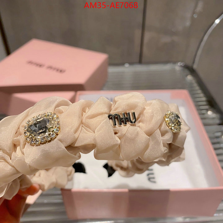 Hair band-MIU MIU,aaaaa replica designer ID: AE7068,$: 35USD