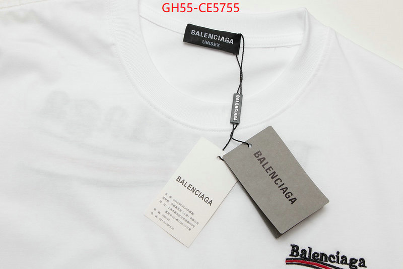 Clothing-Balenciaga,top quality replica ID: CE5755,$: 55USD