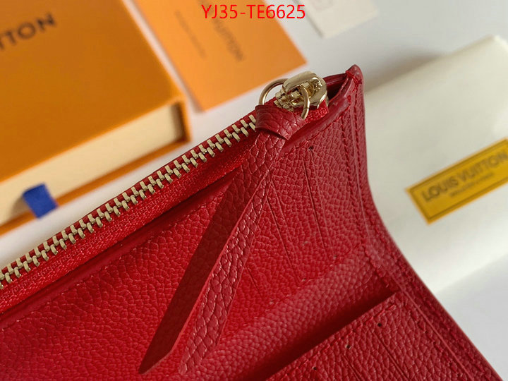 LV Bags(4A)-Wallet,highest quality replica ID: TE6625,$: 35USD