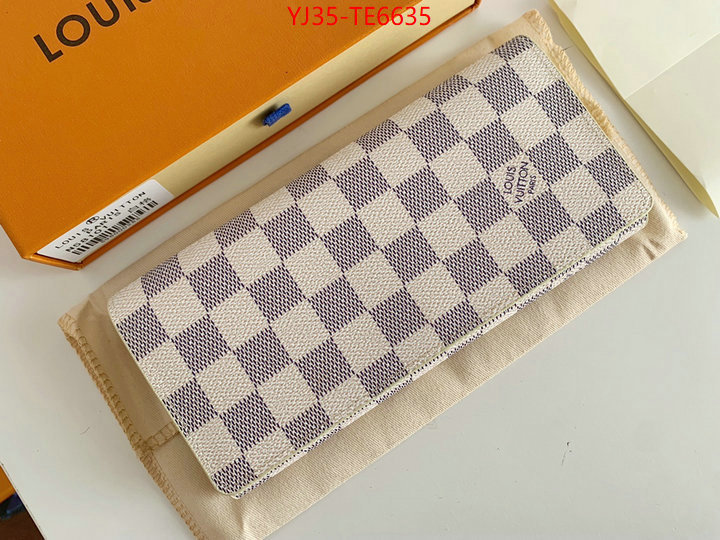 LV Bags(4A)-Wallet,perfect ID: TE6635,$: 35USD