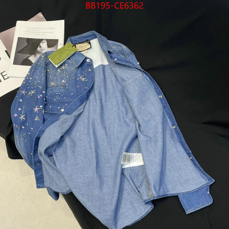 Clothing-Gucci,replica us ID: CE6362,$: 195USD