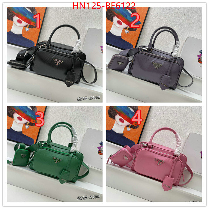 Prada Bags(4A)-Handbag-,good quality replica ID: BE6122,$: 125USD