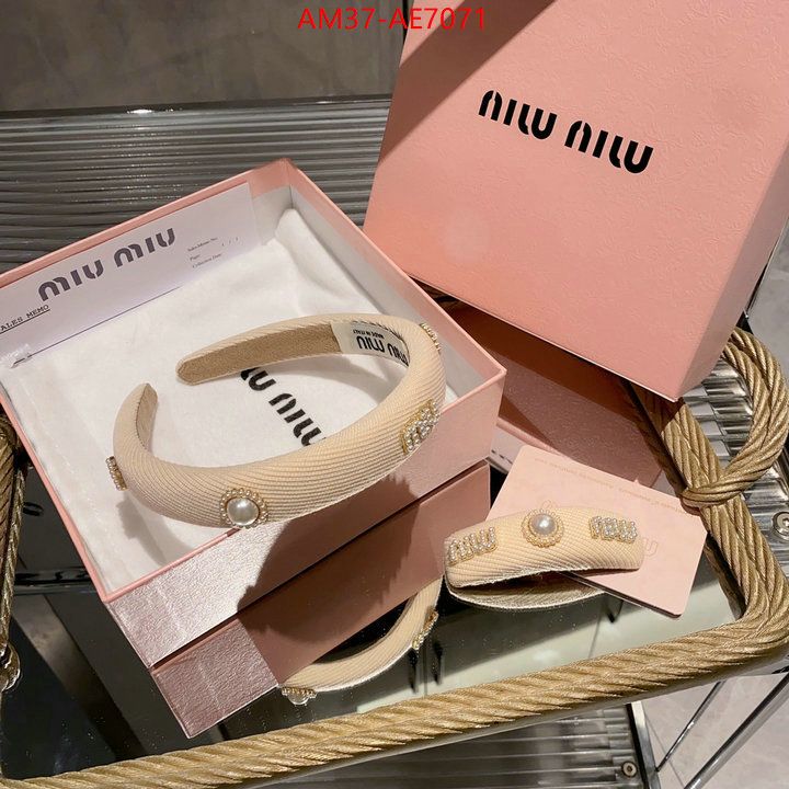 Hair band-MIU MIU,where could you find a great quality designer ID: AE7071,$: 37USD