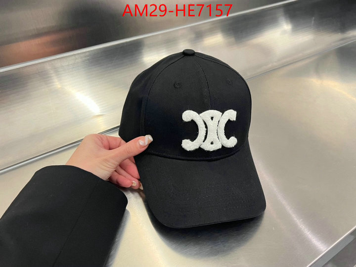 Cap (Hat)-Celine,cheap replica designer ID: HE7157,$: 29USD