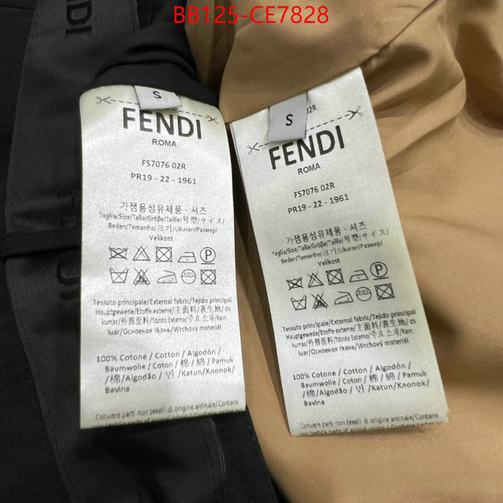 Clothing-Fendi,we provide top cheap aaaaa ID: CE7828,$: 125USD
