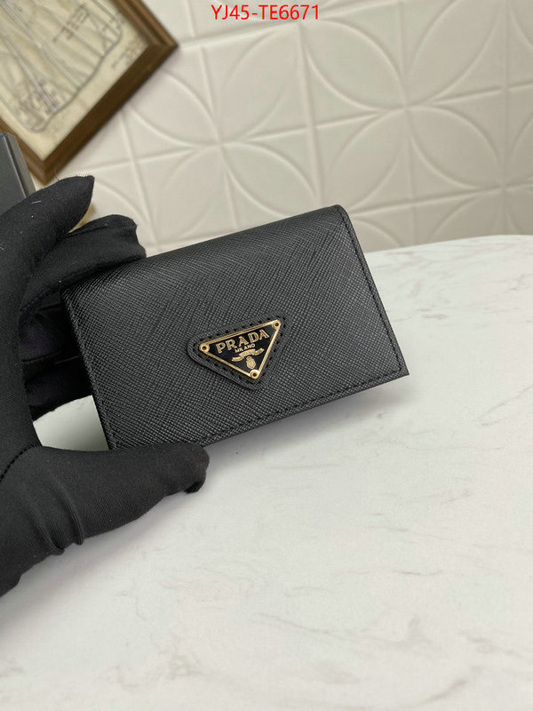 Prada Bags(4A)-Wallet,the quality replica ID: TE6671,$: 45USD