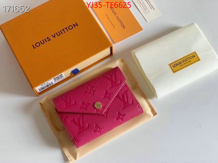 LV Bags(4A)-Wallet,highest quality replica ID: TE6625,$: 35USD