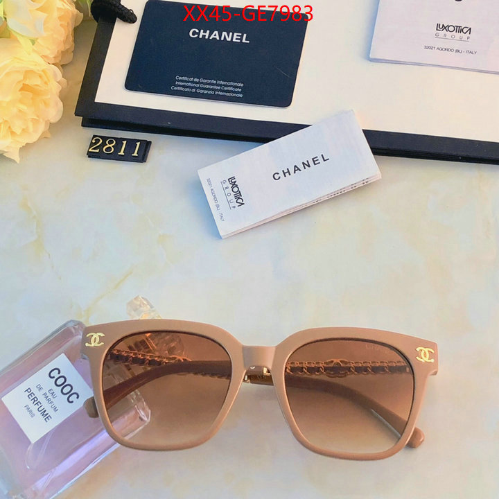 Glasses-Chanel,designer 1:1 replica ID: GE7983,$: 45USD