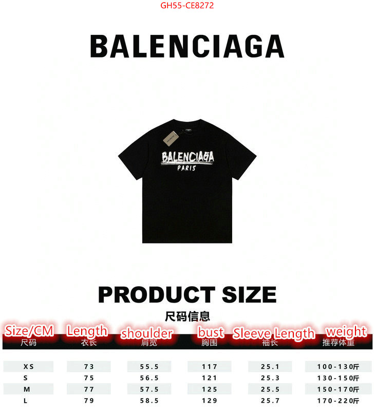 Clothing-Balenciaga,only sell high-quality ID: CE8272,$: 55USD