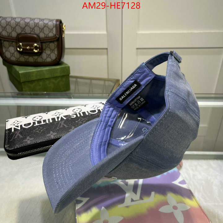 Cap (Hat)-Balenciaga,only sell high-quality ID: HE7128,$: 29USD