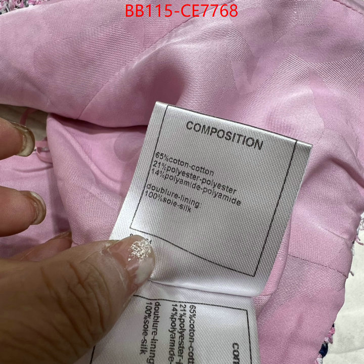 Clothing-Chanel,replica 1:1 high quality ID: CE7768,$: 115USD