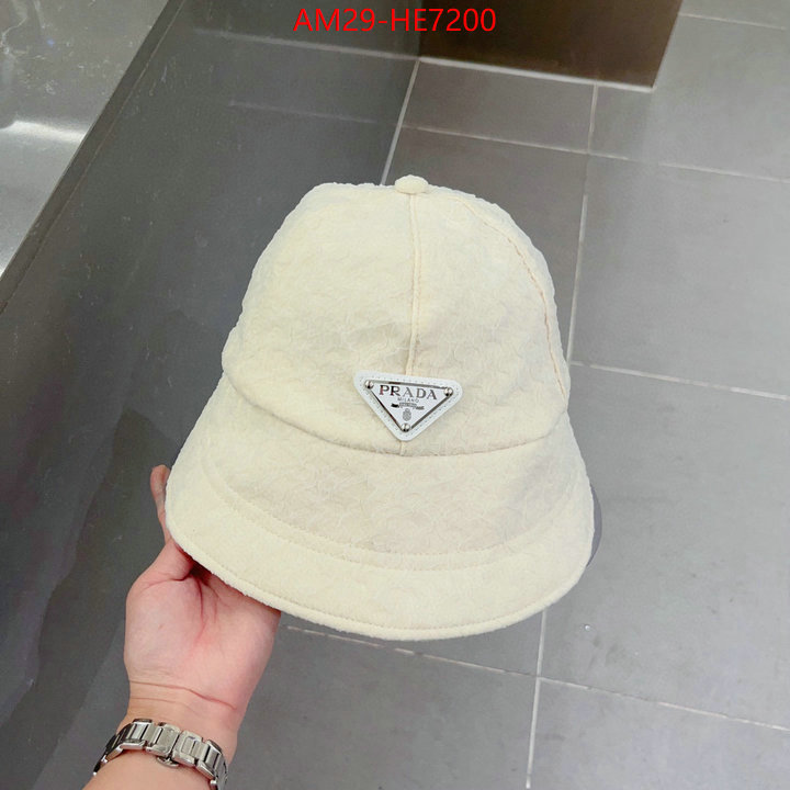 Cap (Hat)-Prada,how to buy replcia ID: HE7200,$: 29USD