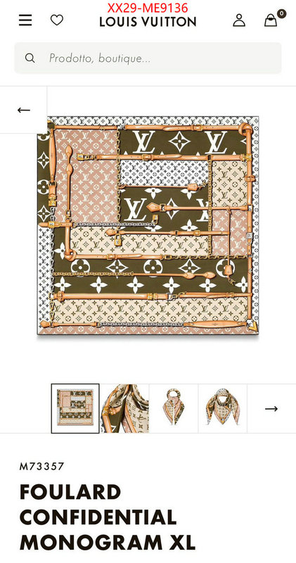 Scarf-LV,highest product quality ID: ME9136,$: 29USD