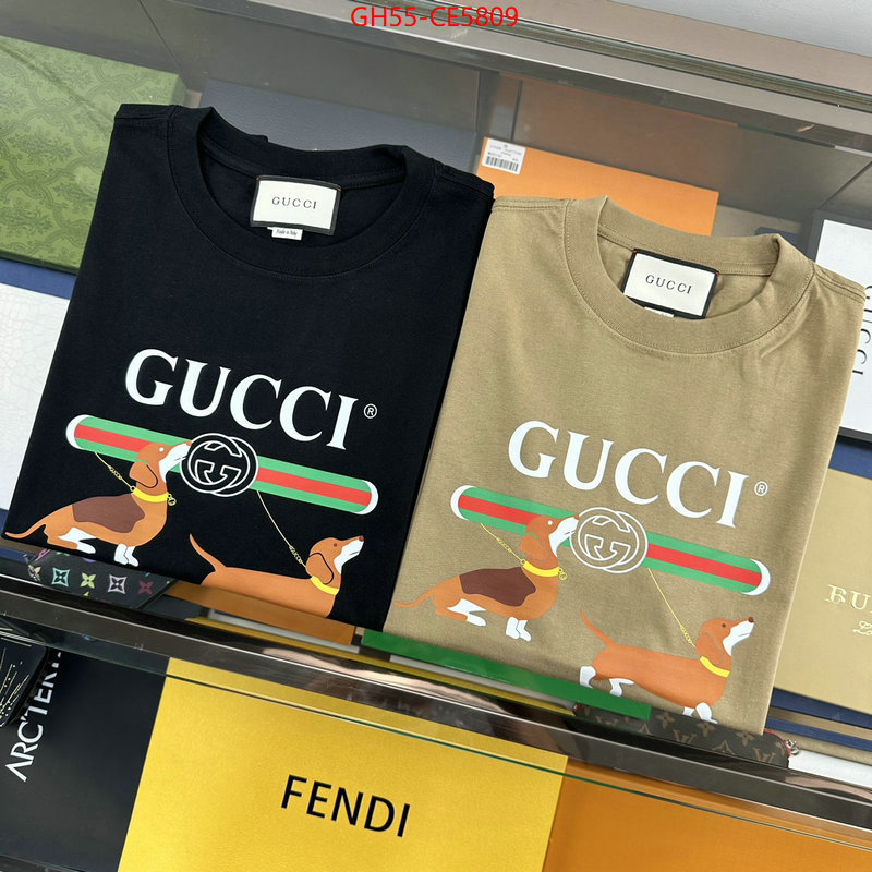 Clothing-Gucci,best wholesale replica ID: CE5809,$: 55USD