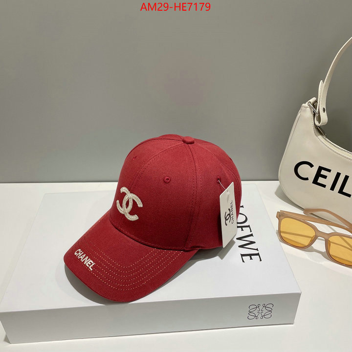 Cap (Hat)-Chanel,supplier in china ID: HE7179,$: 29USD