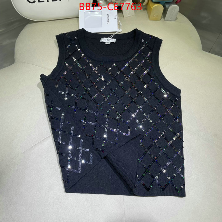 Clothing-Chanel,replicas buy special ID: CE7763,$: 75USD