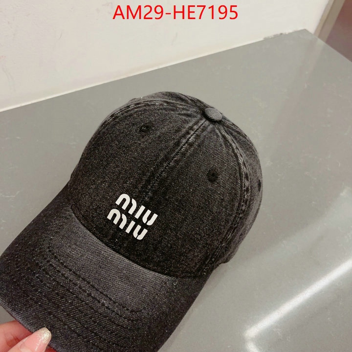 Cap (Hat)-Miu Miu,what 1:1 replica ID: HE7195,$: 29USD