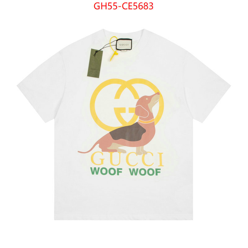 Clothing-Gucci,where could you find a great quality designer ID: CE5683,$: 55USD