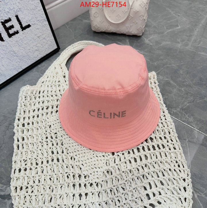 Cap (Hat)-Celine,how to find designer replica ID: HE7154,$: 29USD