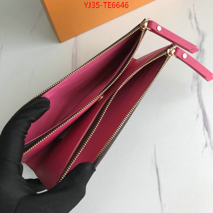 LV Bags(4A)-Wallet,quality replica ID: TE6646,$: 35USD