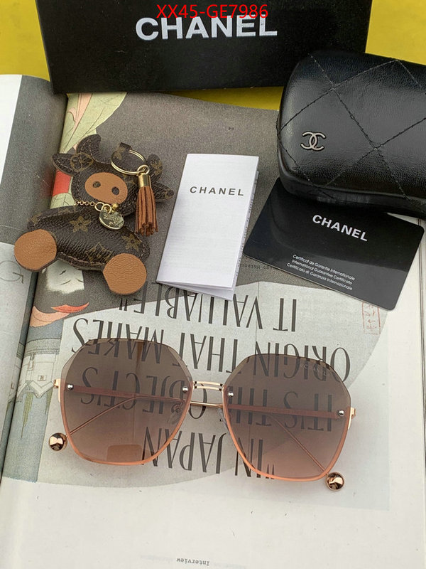 Glasses-Chanel,designer 1:1 replica ID: GE7986,$: 45USD
