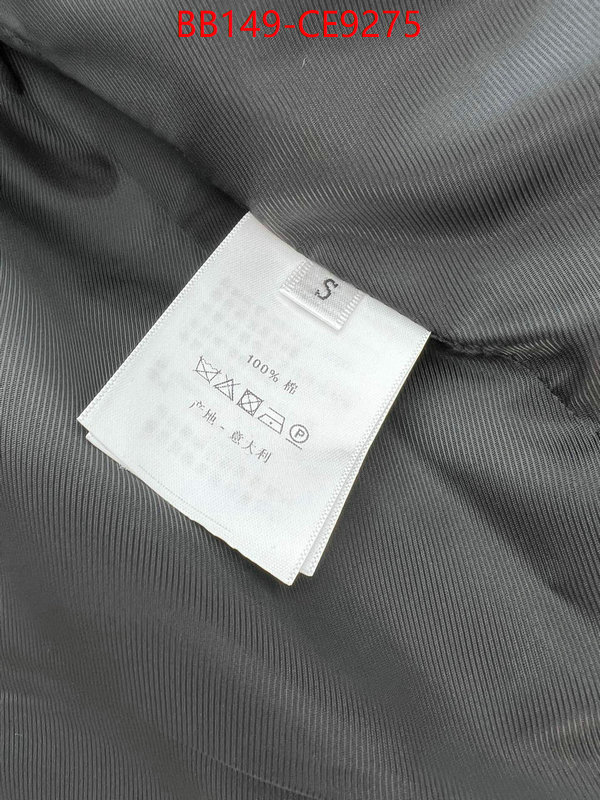 Clothing-Dior,found replica ID: CE9275,$: 149USD