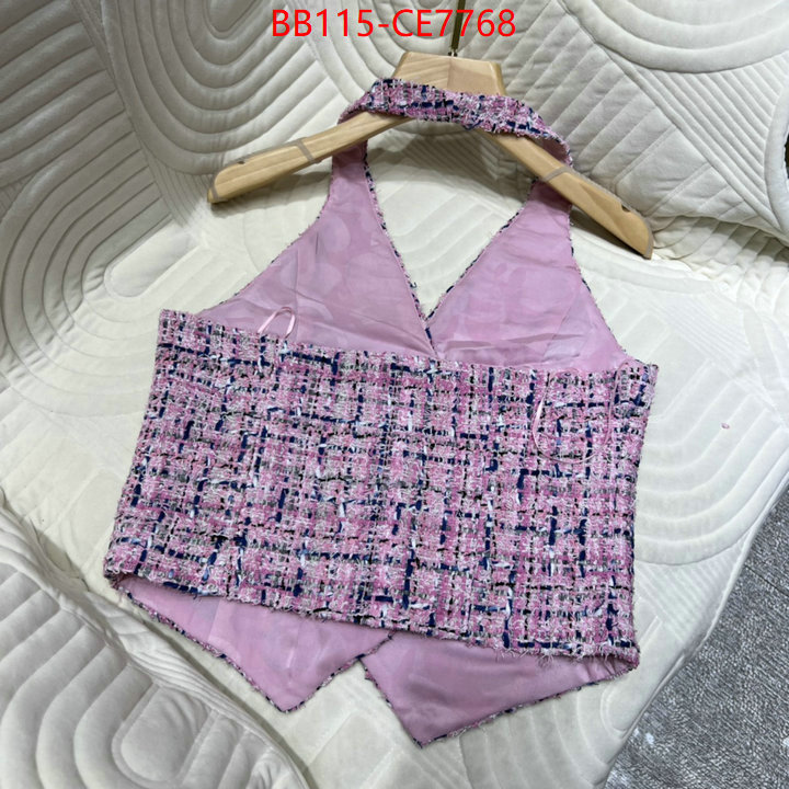 Clothing-Chanel,replica 1:1 high quality ID: CE7768,$: 115USD