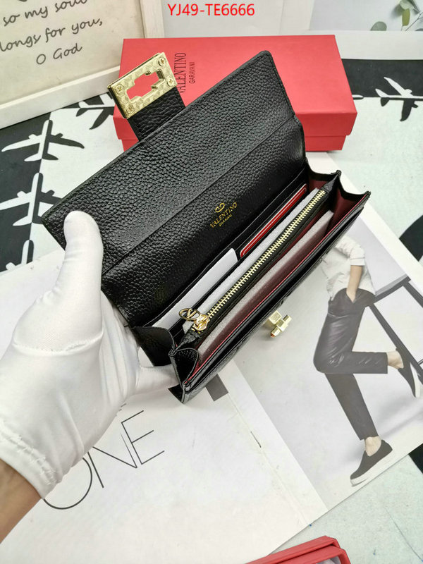 Valentino Bags(4A)-Wallet,counter quality ID: TE6666,$: 49USD