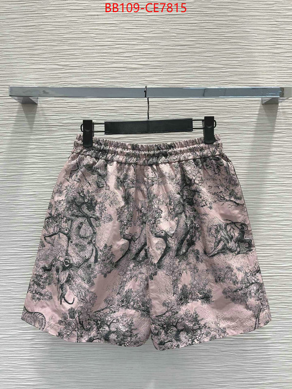 Clothing-Dior,top quality fake ID: CE7815,$: 109USD