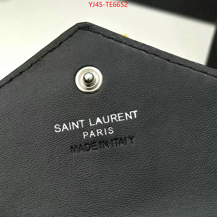 YSL Bag(4A)-Wallet-,replica for cheap ID: TE6652,$: 45USD