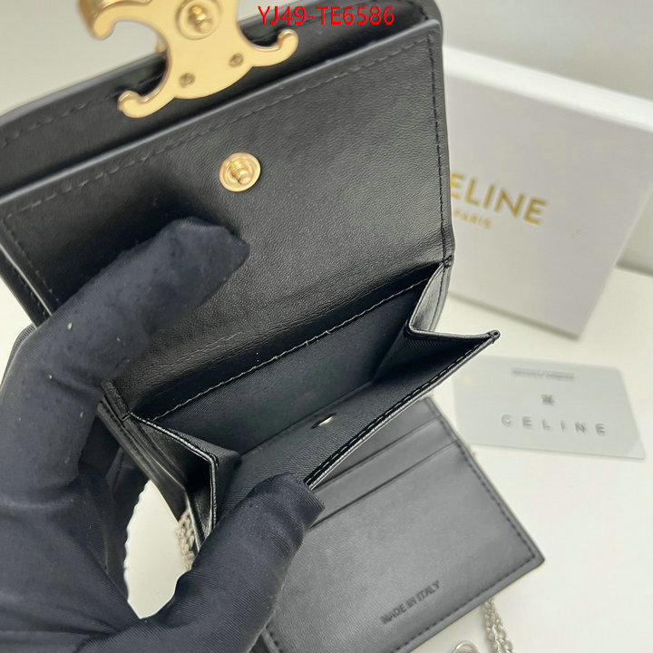 CELINE Bags(4A)-Wallet,first top ID: TE6586,$: 49USD