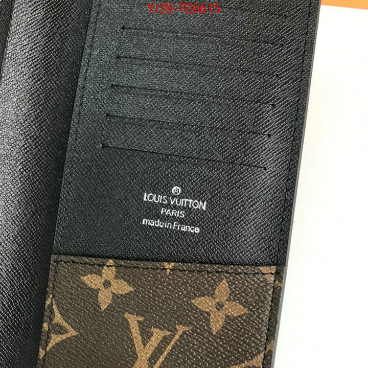 LV Bags(4A)-Wallet,perfect ID: TE6615,$: 39USD