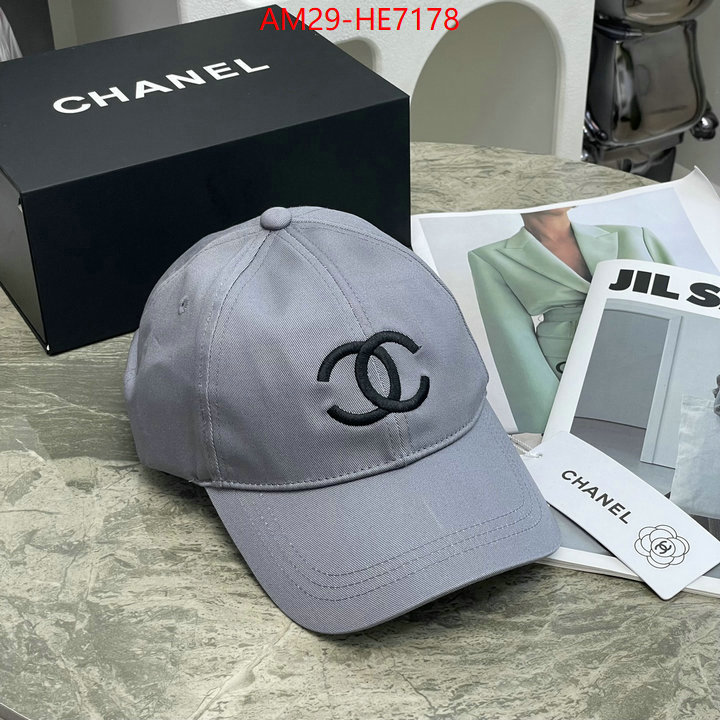 Cap (Hat)-Chanel,aaaaa replica designer ID: HE7178,$: 29USD