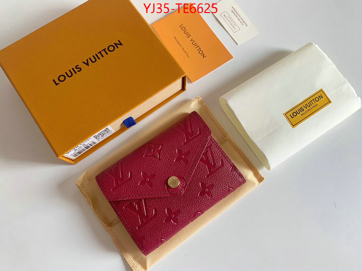 LV Bags(4A)-Wallet,highest quality replica ID: TE6625,$: 35USD