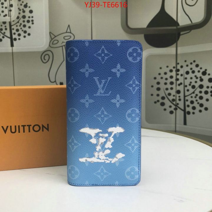 LV Bags(4A)-Wallet,at cheap price ID: TE6616,$: 39USD