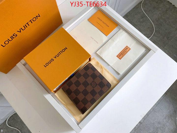 LV Bags(4A)-Wallet,cheap replica designer ID: TE6634,$: 35USD