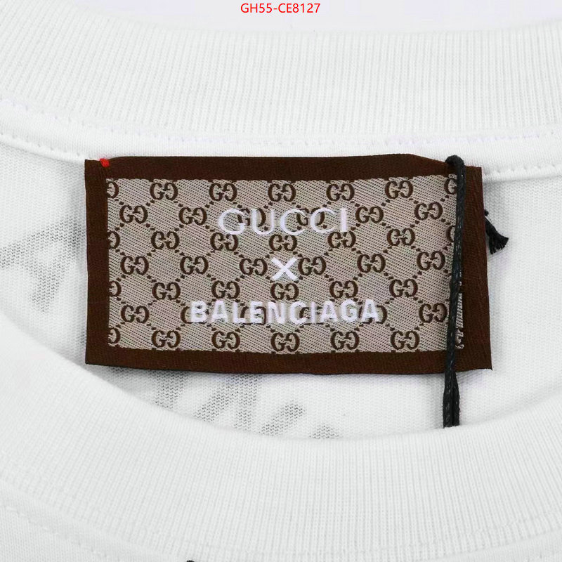 Clothing-Gucci,replica aaaaa designer ID: CE8127,$: 55USD