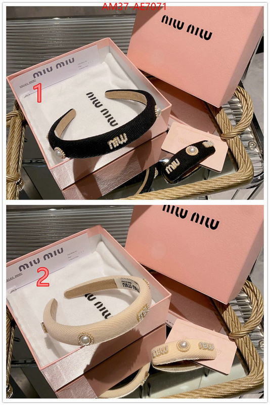 Hair band-MIU MIU,where could you find a great quality designer ID: AE7071,$: 37USD