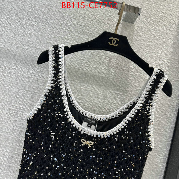 Clothing-Chanel,flawless ID: CE7752,$: 115USD