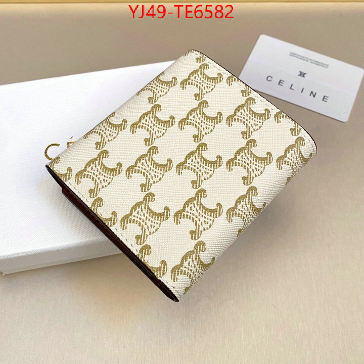 CELINE Bags(4A)-Wallet,wholesale replica ID: TE6582,$: 49USD