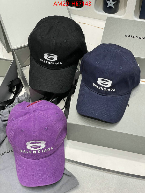 Cap (Hat)-Balenciaga,7 star quality designer replica ID: HE7143,$: 29USD