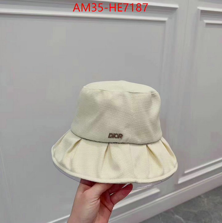 Cap (Hat)-Dior,top brands like ID: HE7187,$: 35USD