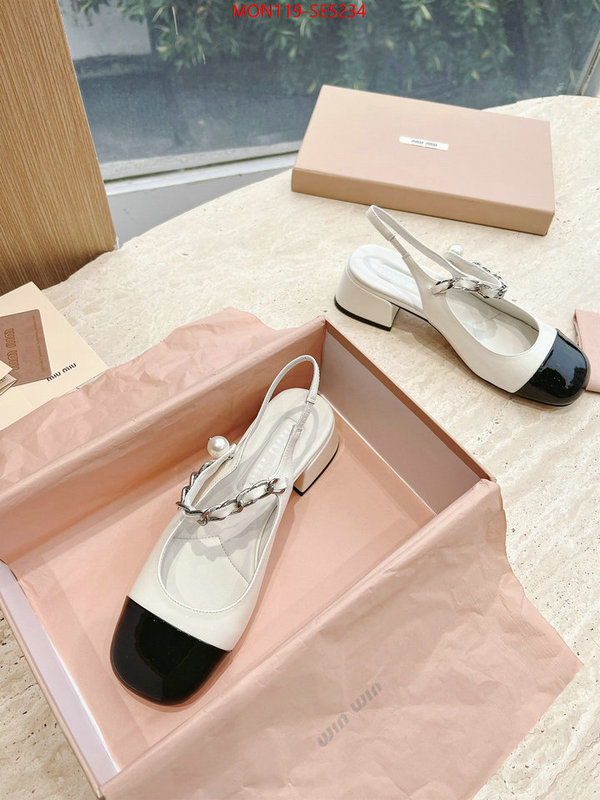 Women Shoes-Miu Miu,only sell high-quality ID: SE5234,$: 119USD