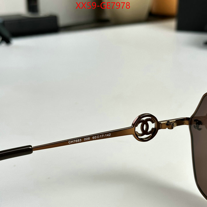 Glasses-Chanel,where to buy fakes ID: GE7978,$: 59USD